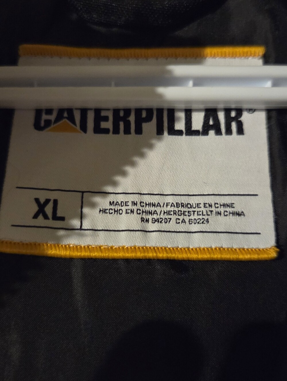 Caterpillar Black and Olive Sherpa Hooded Jacket - Picture 4 of 4
